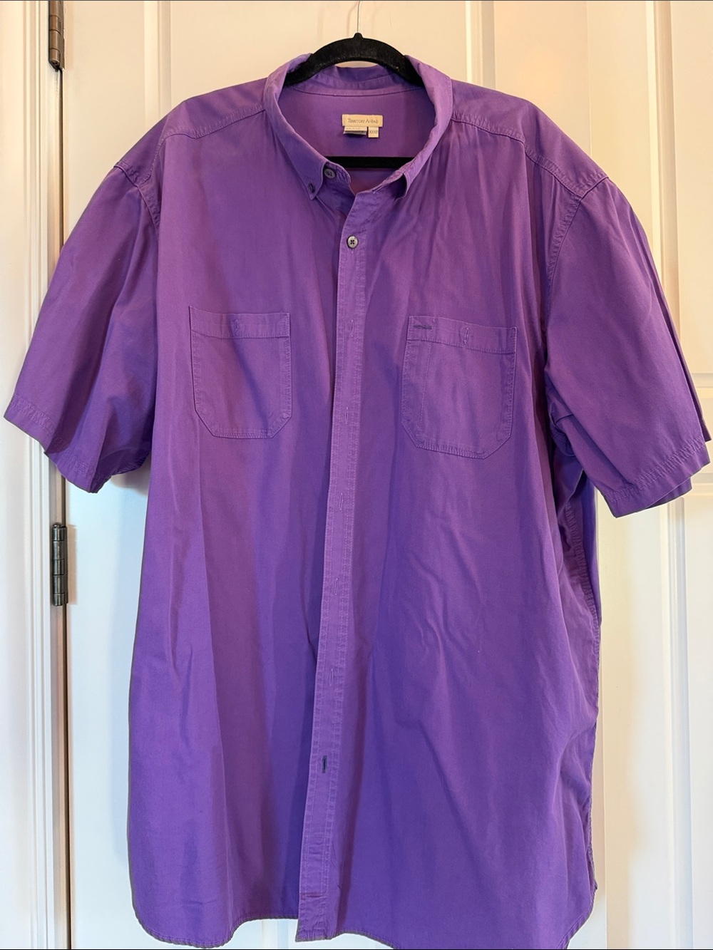 The Territory Ahead Vibrant Purple Short-Sleeve Button-Down Shirt